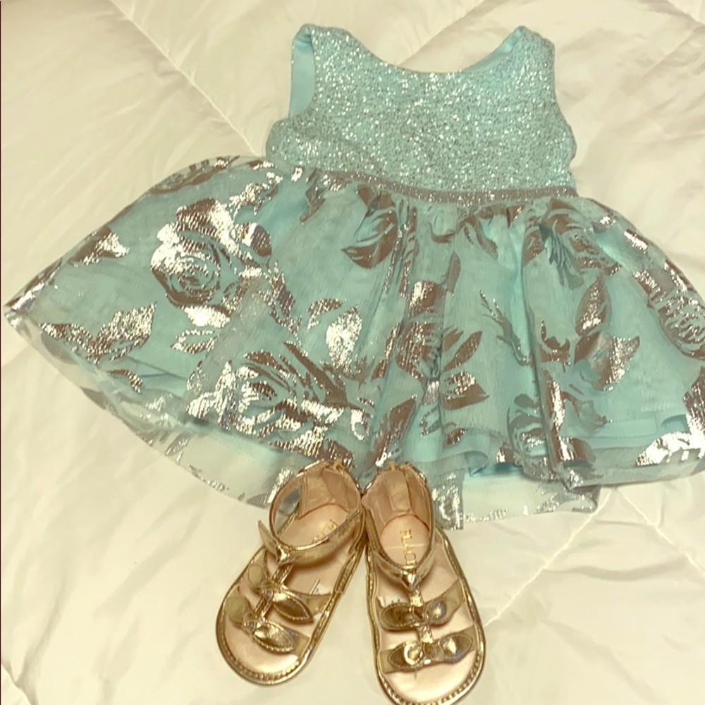 Dress and sandals